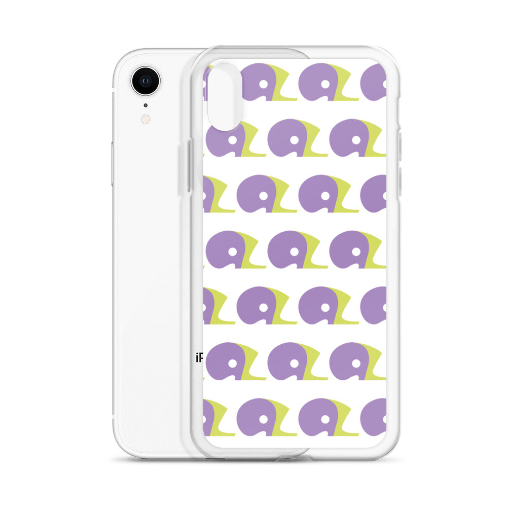 White AZ Clear Case for iPhone with Logo