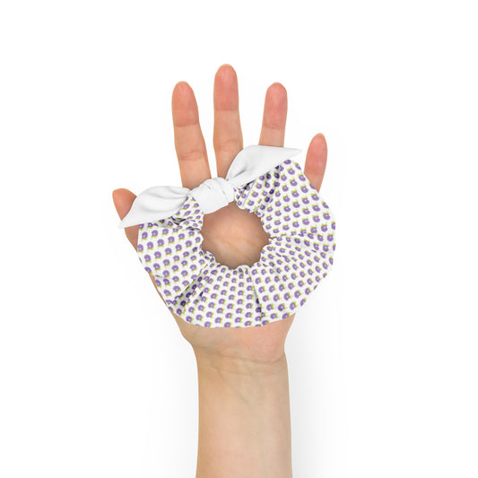 White AZ Scrunchie with Logo
