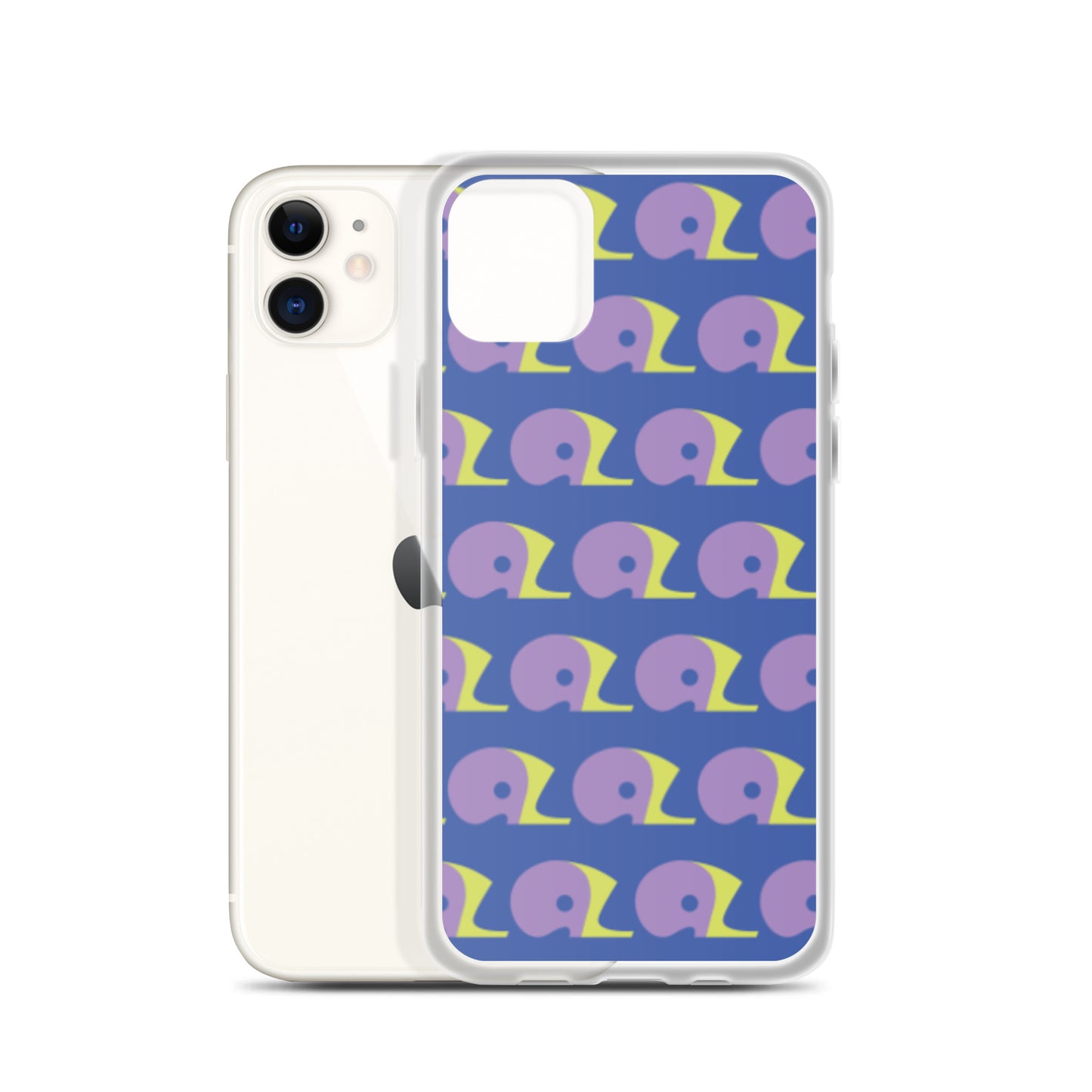 Mariner Blue AZ Clear Case for iPhone with Logo