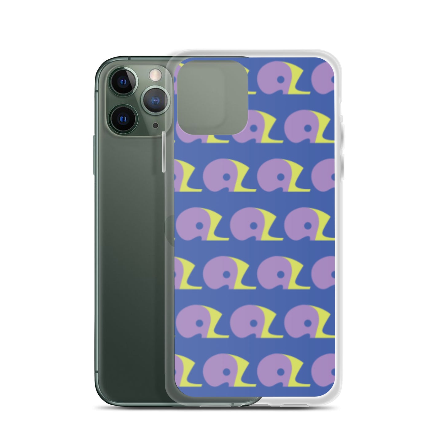 Mariner Blue AZ Clear Case for iPhone with Logo