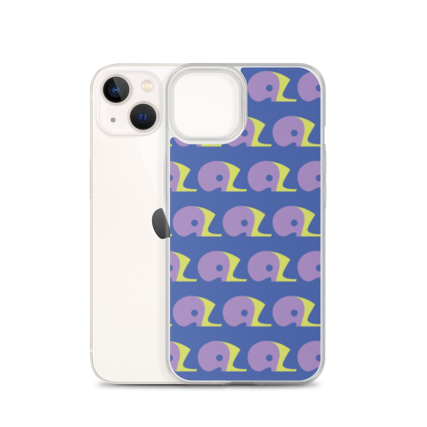 Mariner Blue AZ Clear Case for iPhone with Logo