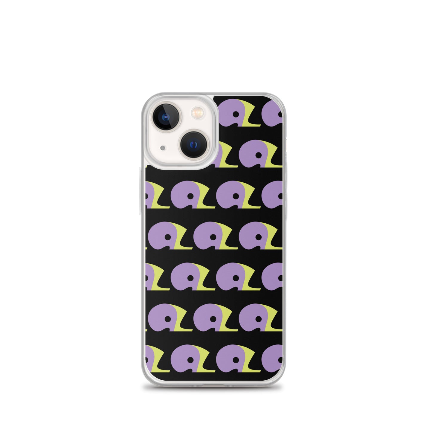 Black AZ Clear Case for iPhone with Logo