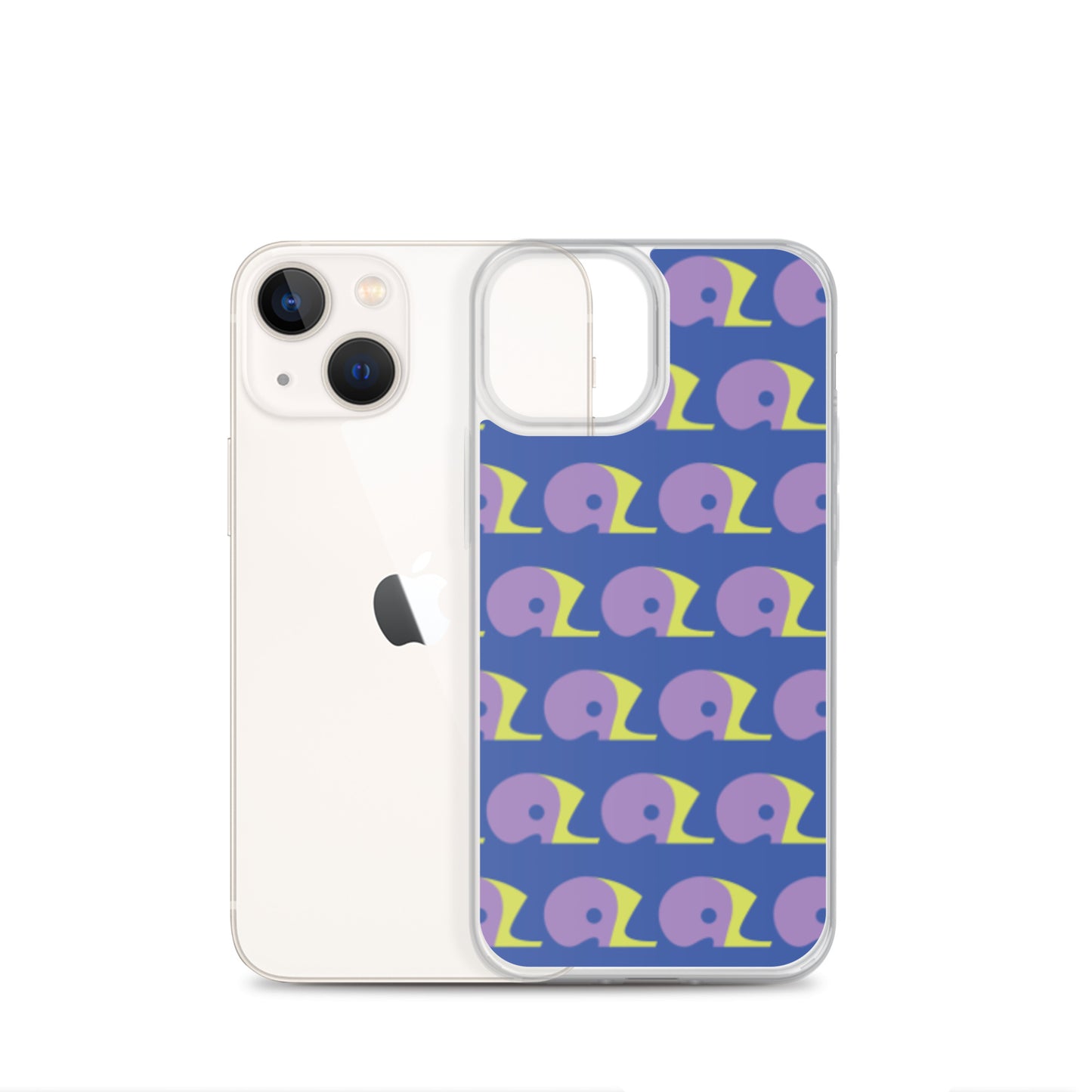 Mariner Blue AZ Clear Case for iPhone with Logo