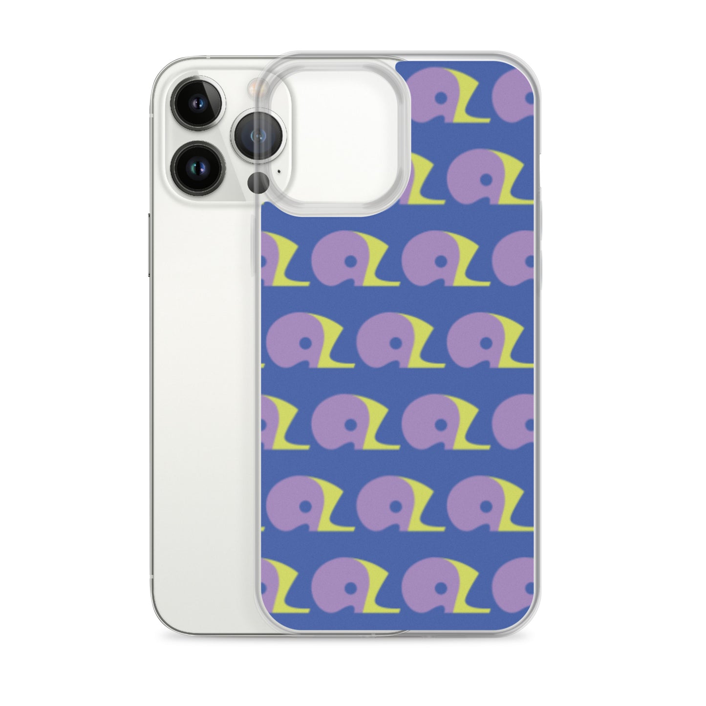 Mariner Blue AZ Clear Case for iPhone with Logo