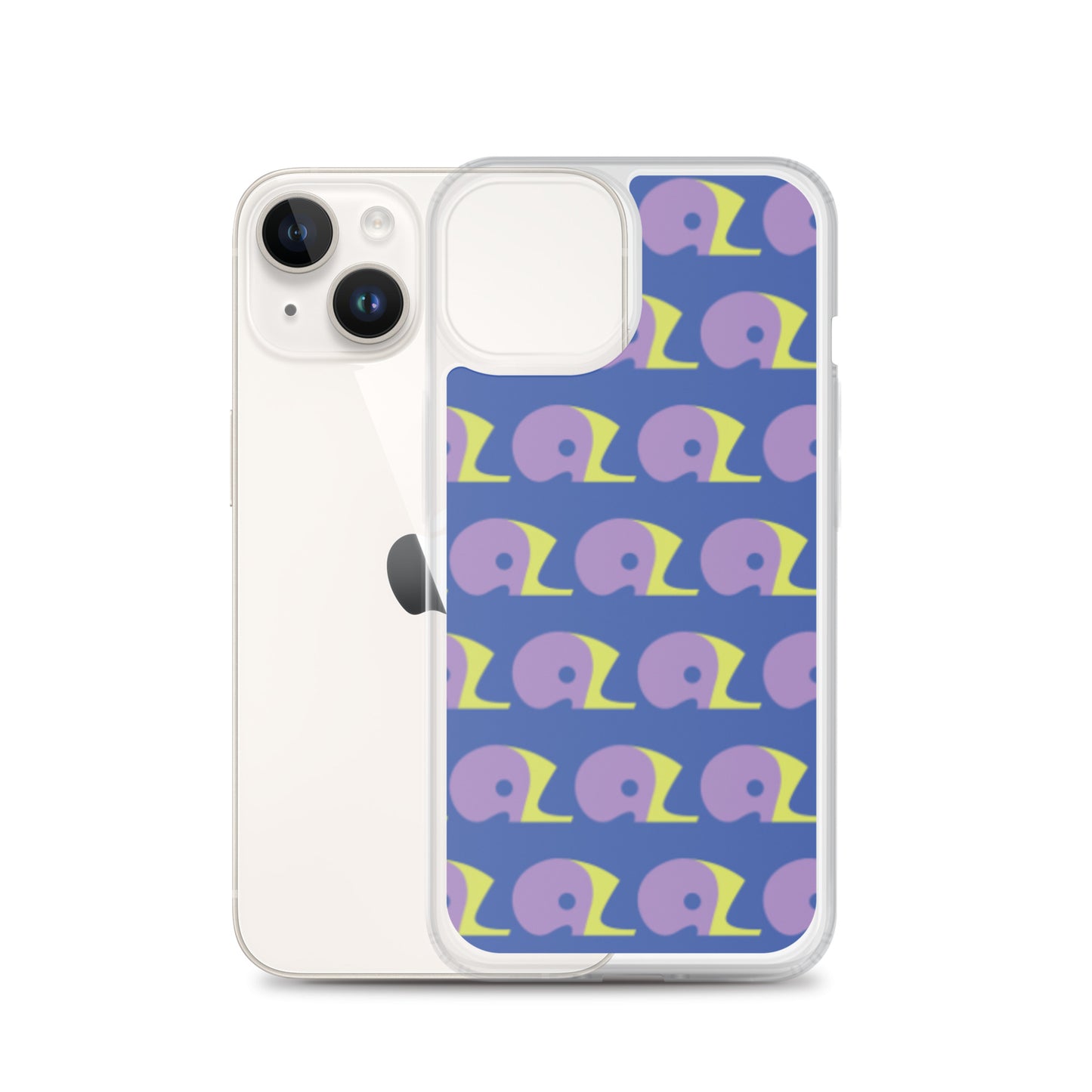 Mariner Blue AZ Clear Case for iPhone with Logo