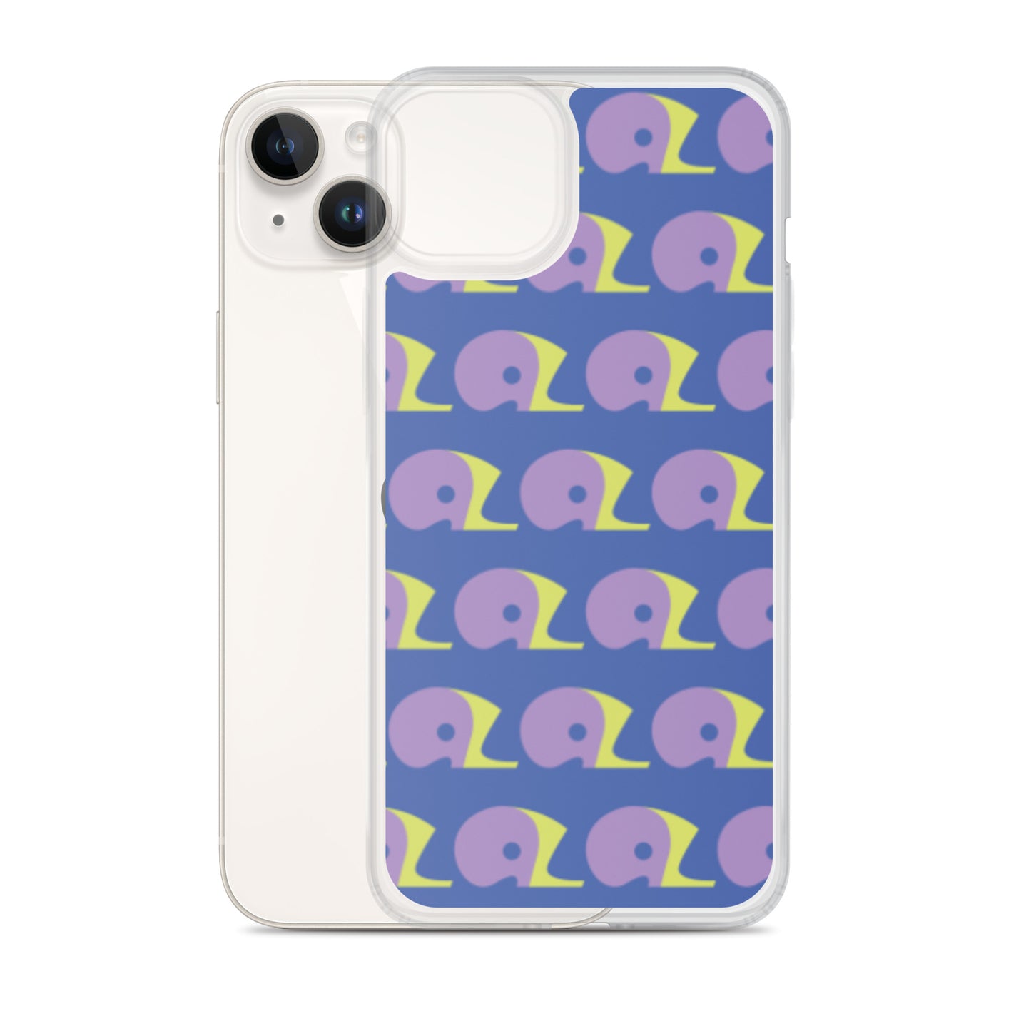Mariner Blue AZ Clear Case for iPhone with Logo