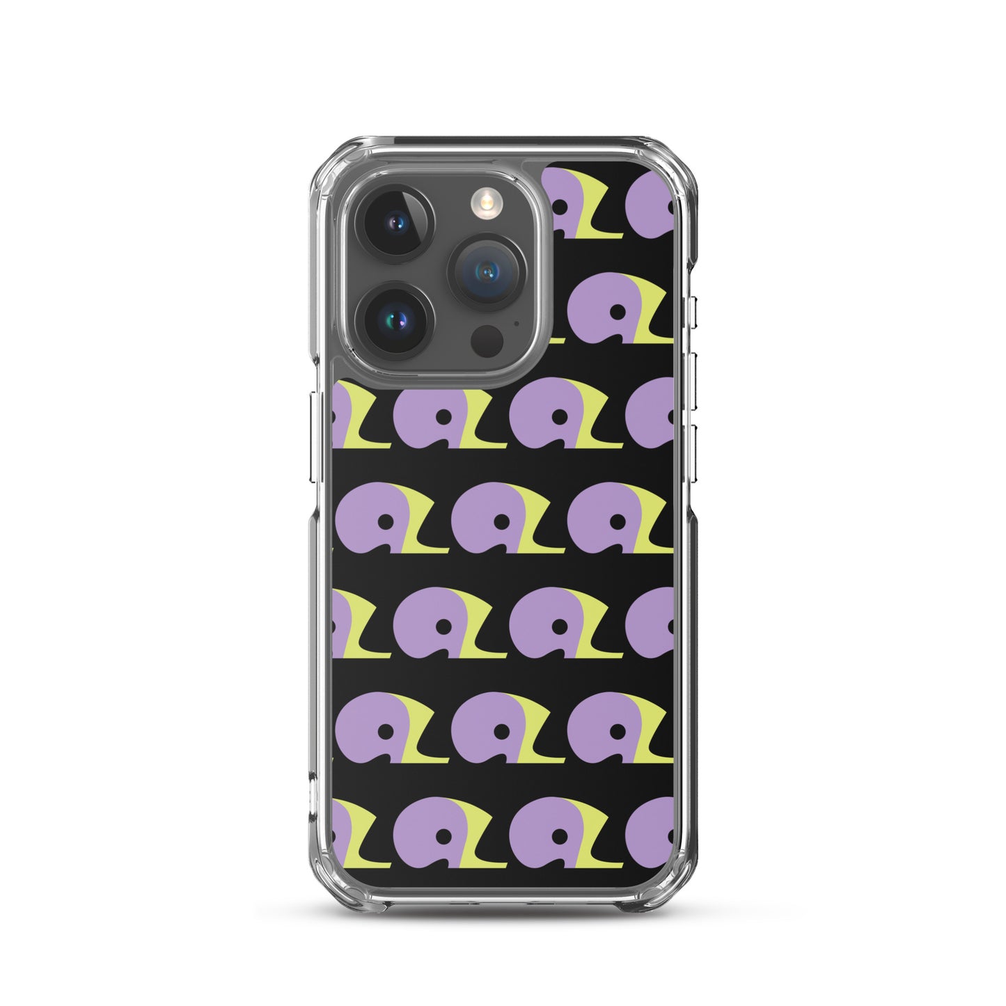 Black AZ Clear Case for iPhone with Logo