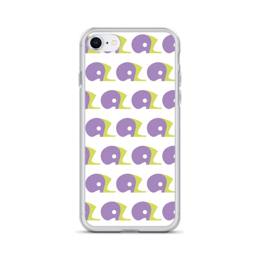 White AZ Clear Case for iPhone with Logo