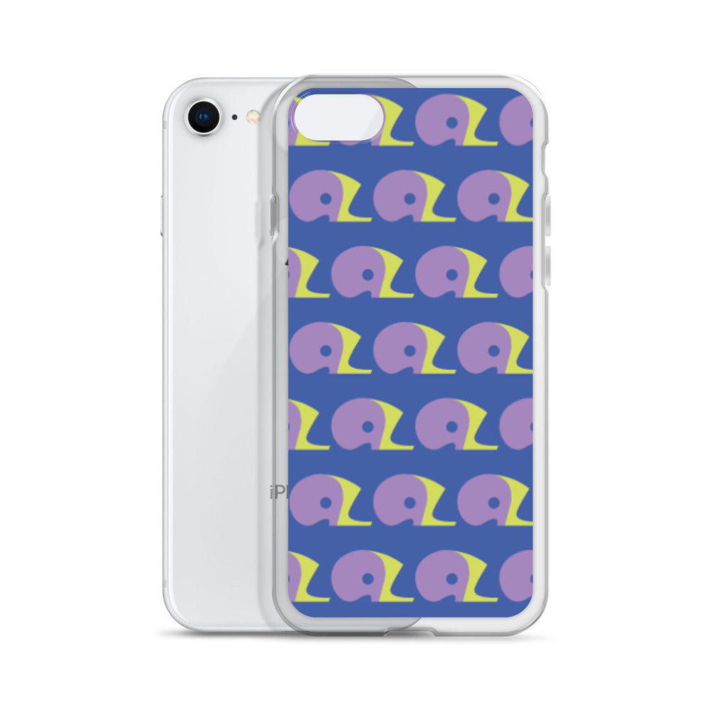 Mariner Blue AZ Clear Case for iPhone with Logo