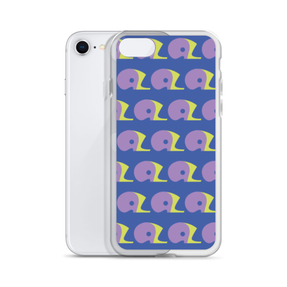 Mariner Blue AZ Clear Case for iPhone with Logo