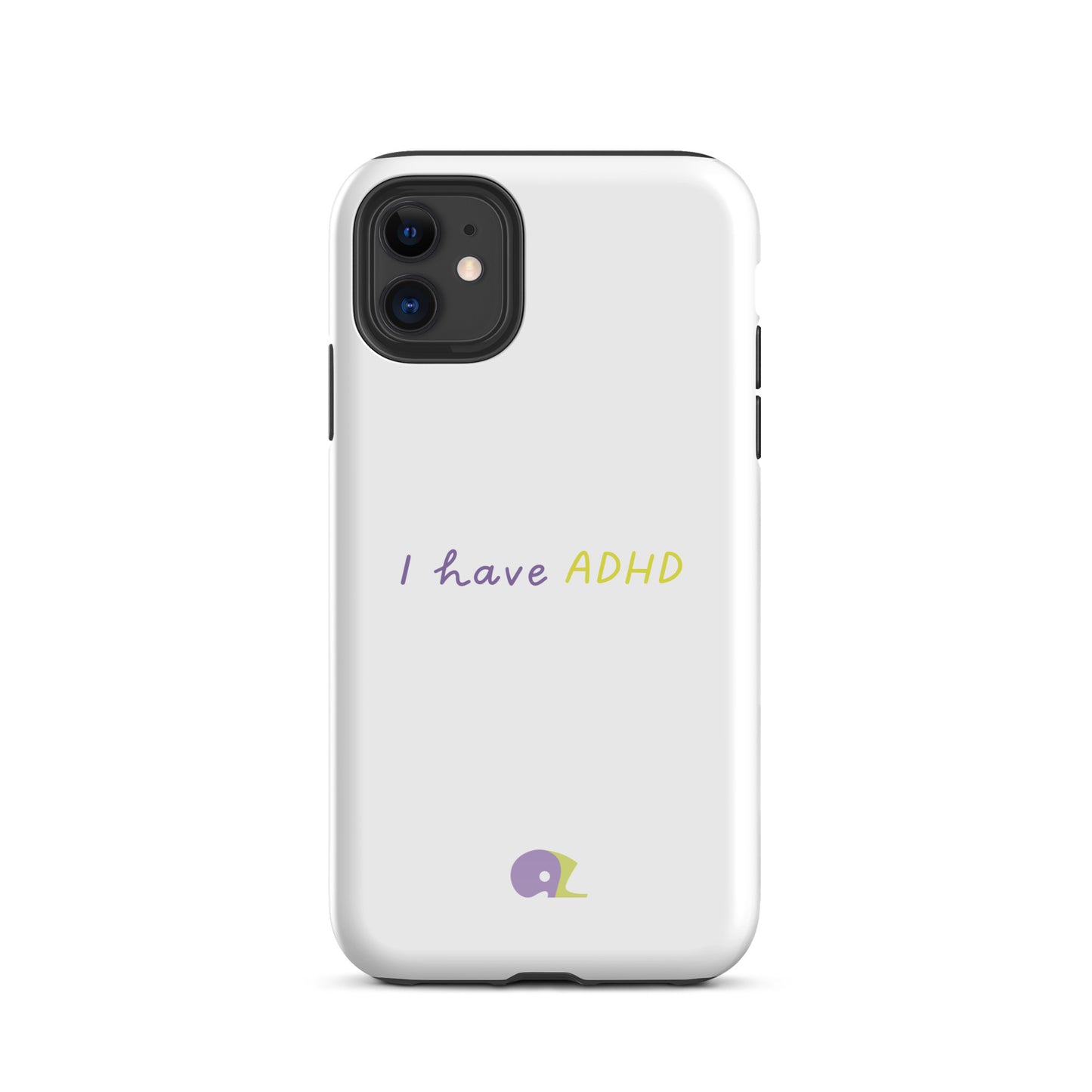 White glossy AZ Tough Case for iPhone