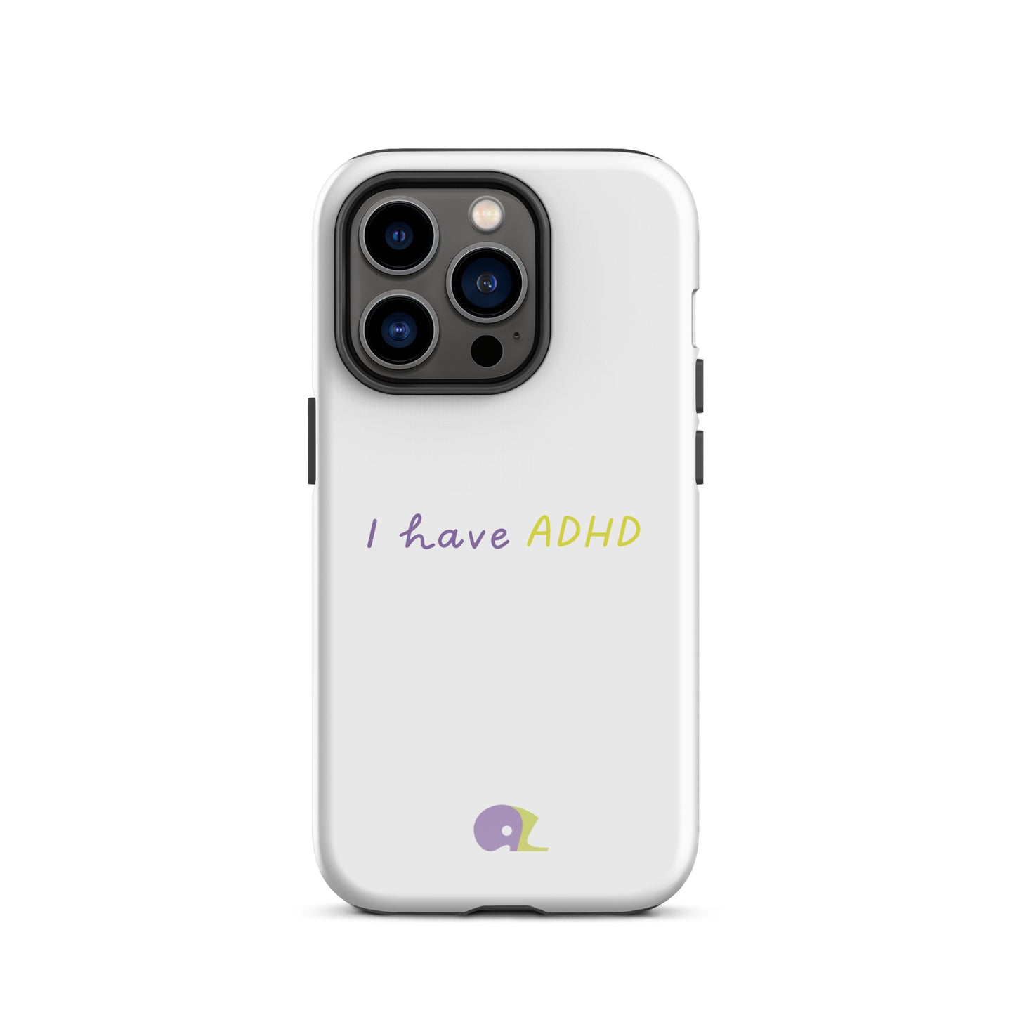 White glossy AZ Tough Case for iPhone