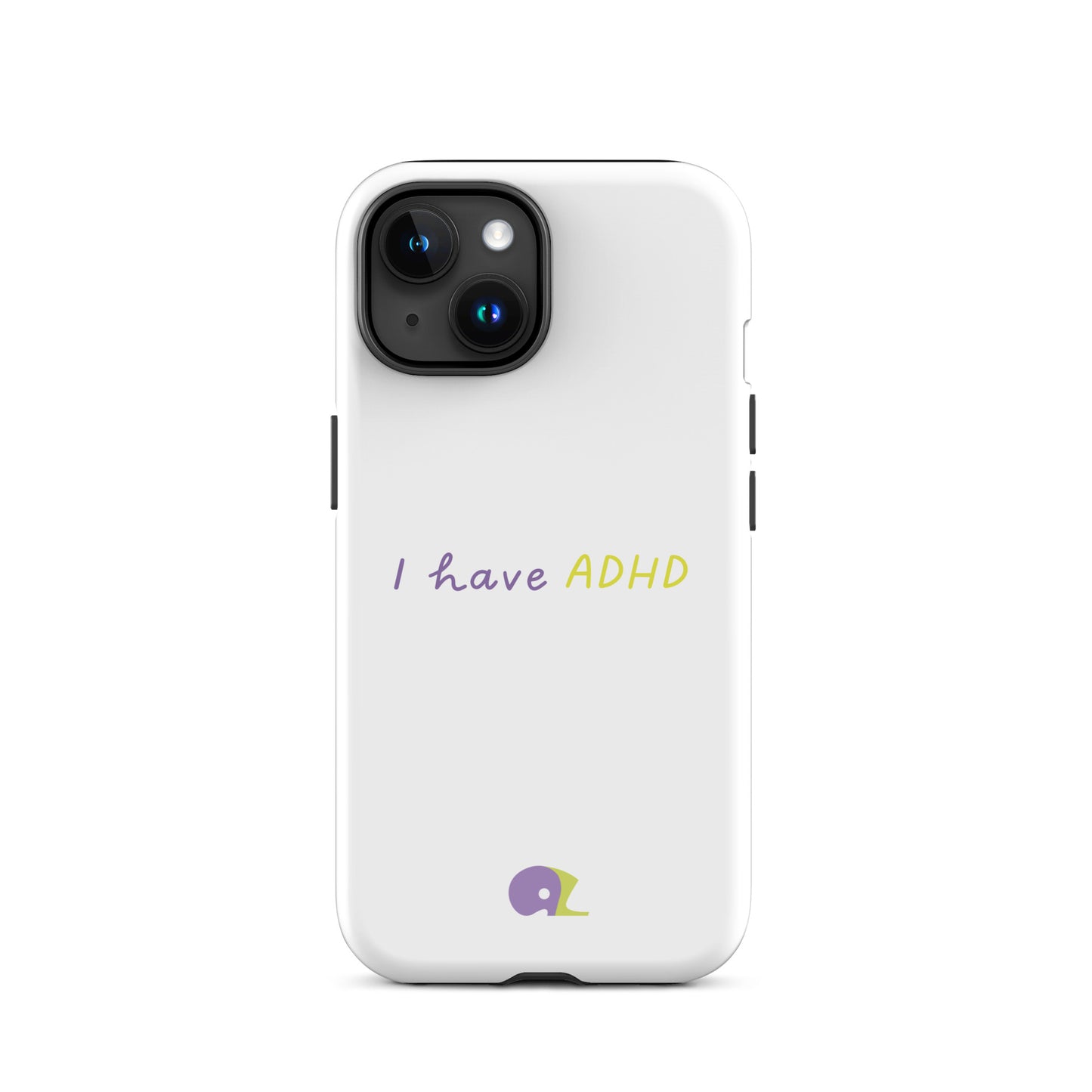 White matte AZ Tough Case for iPhone