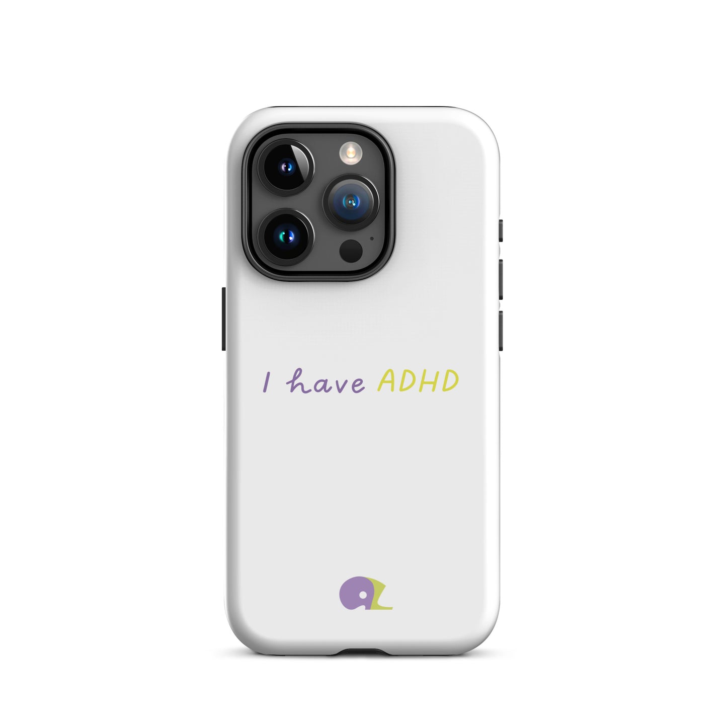 White matte AZ Tough Case for iPhone