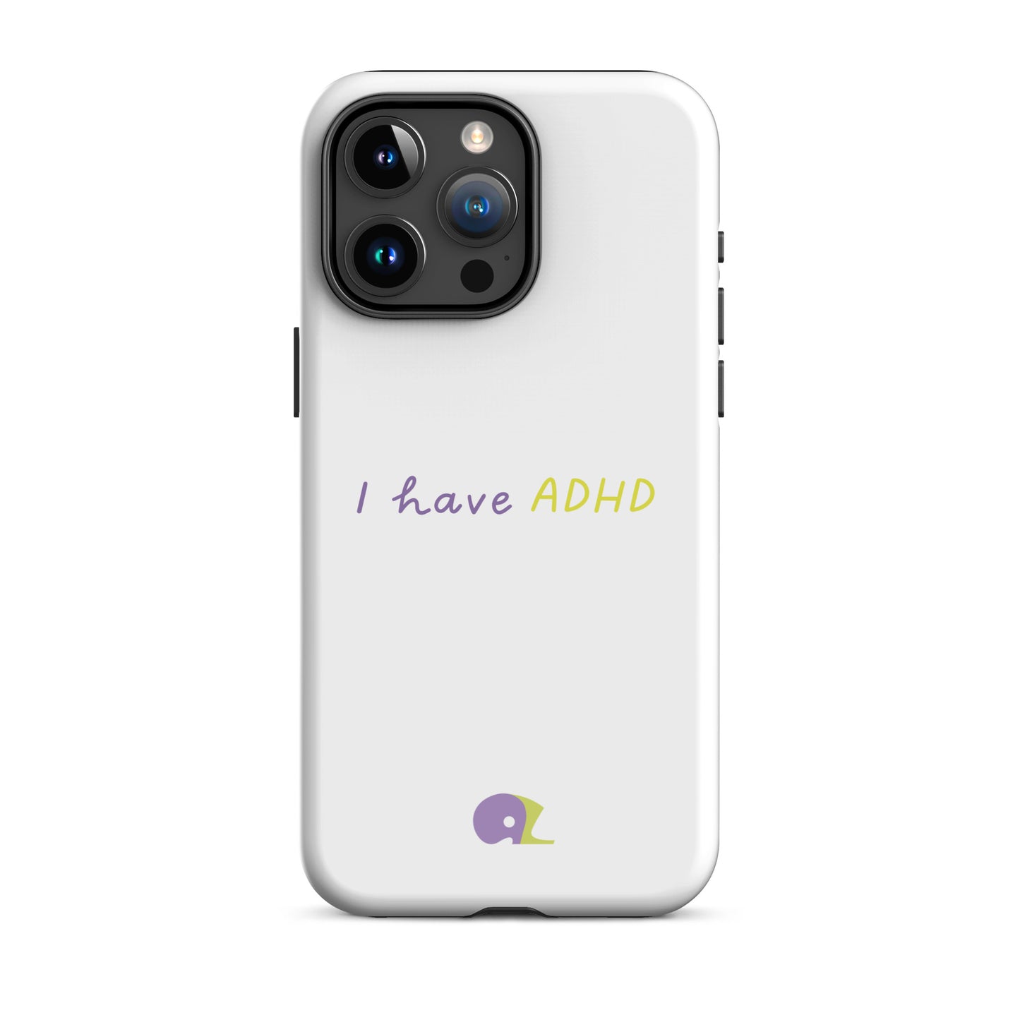 White matte AZ Tough Case for iPhone